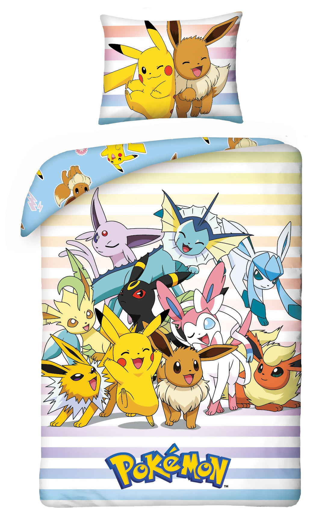 Pokemon Duvet Set Pikachu Eevee and Friends 140 x 200 cm 70 x 90 cm