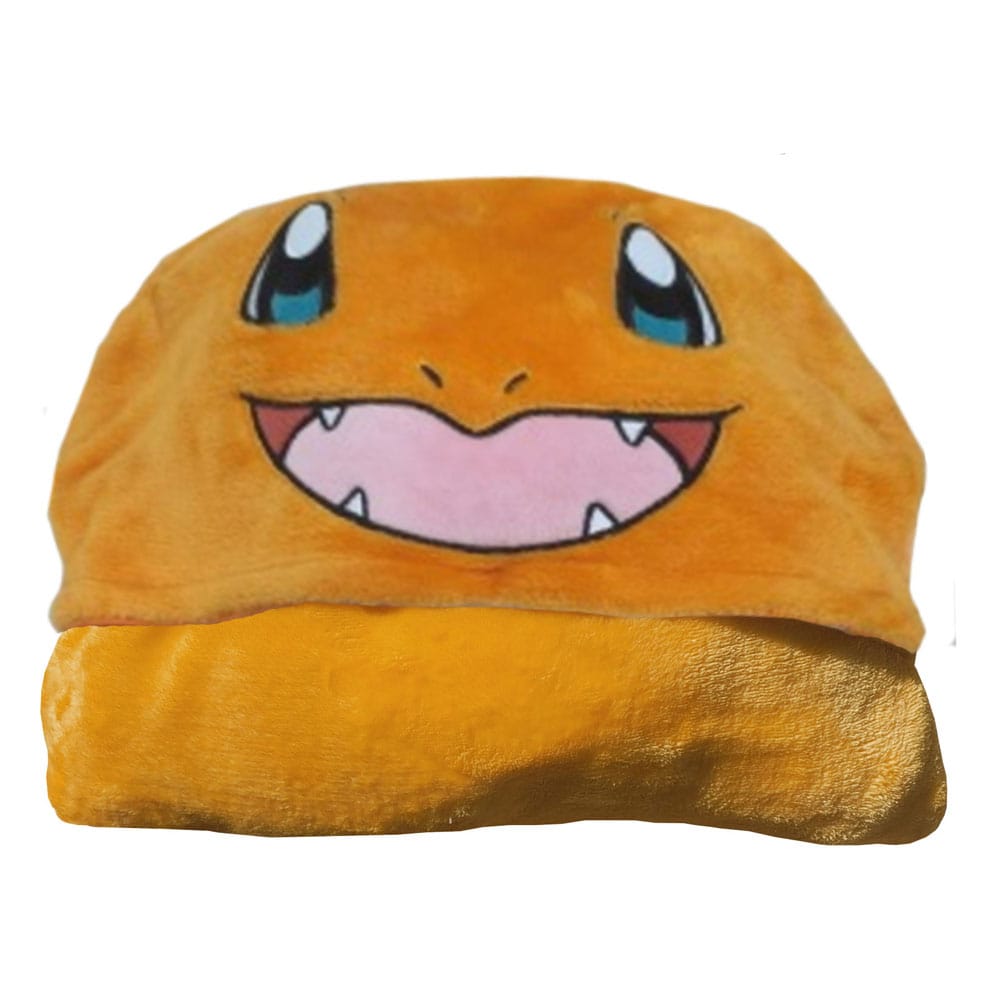 Pokémon Charmander Coral Hooded Blanket 120 x 150 cm