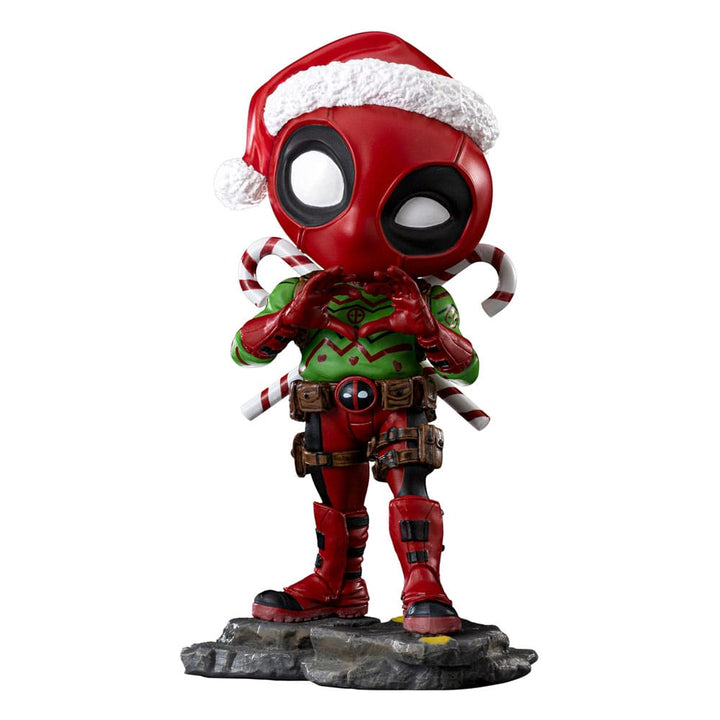 Iron Studios Deadpool & Wolverine MiniCo Figure Deadpool Christmas Version