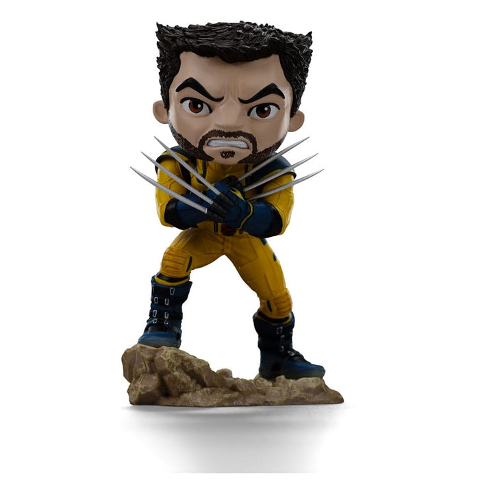 Iron Studios Wolverine Unmasked Deadpool and Wolverine MiniCo Figure