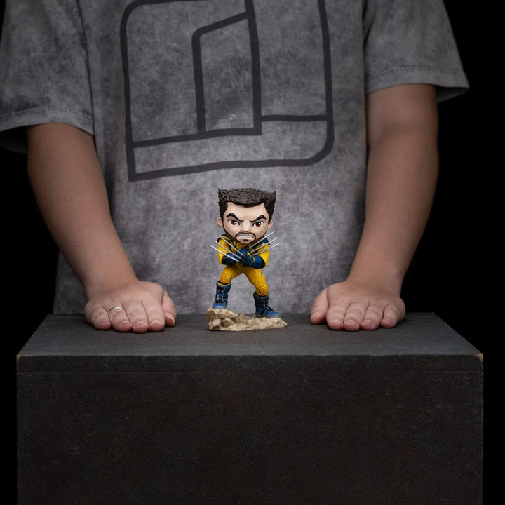Iron Studios Wolverine Unmasked Deadpool and Wolverine MiniCo Figure