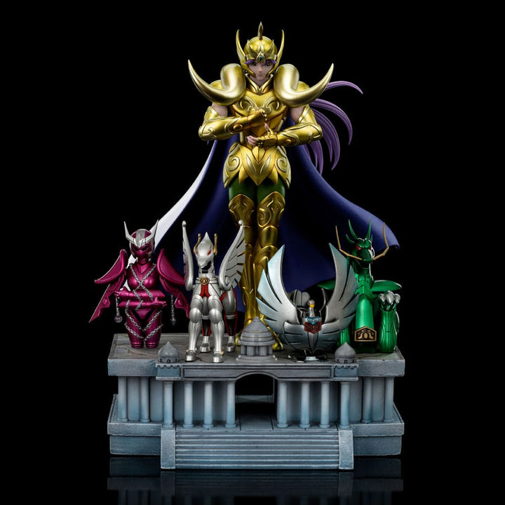 Iron Studios Aries Mu Saint Seiya Deluxe Art Scale Statue 1 10 Limited Edition