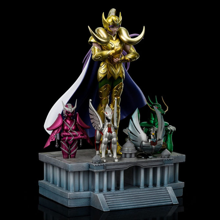 Iron Studios Aries Mu Saint Seiya Deluxe Art Scale Statue 1 10 Limited Edition