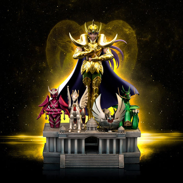 Iron Studios Aries Mu Saint Seiya Deluxe Art Scale Statue 1 10 Limited Edition