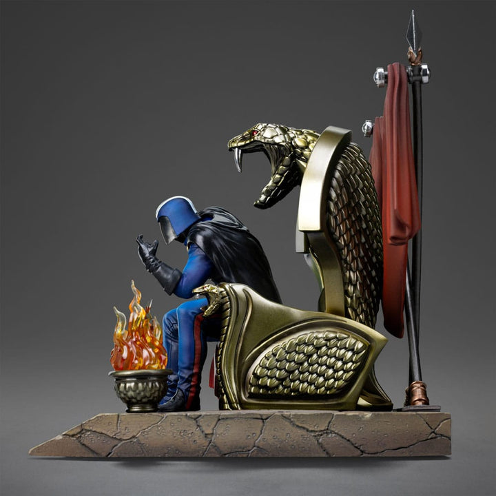 Iron Studios Cobra Commander GI Joe Deluxe Art Scale Statue 1 10 Limited Edition
