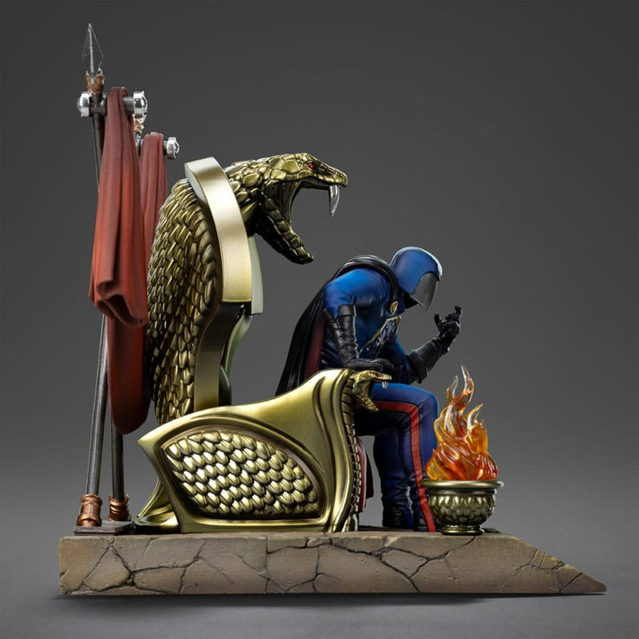 Iron Studios Cobra Commander GI Joe Deluxe Art Scale Statue 1 10 Limited Edition