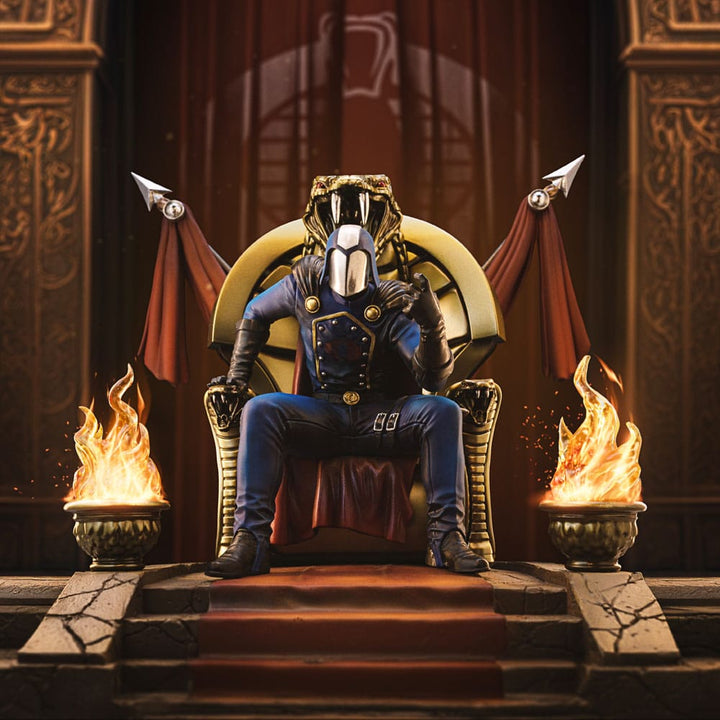 Iron Studios Cobra Commander GI Joe Deluxe Art Scale Statue 1 10 Limited Edition