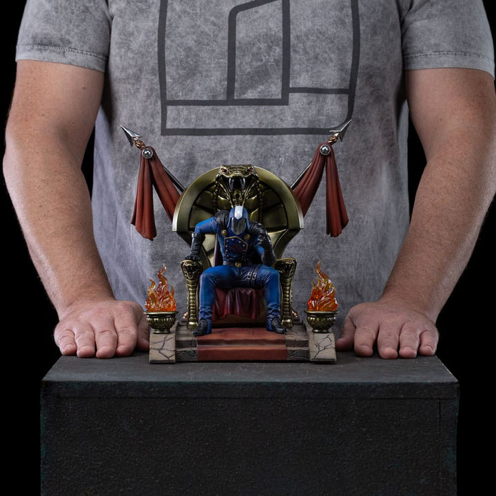 Iron Studios Cobra Commander GI Joe Deluxe Art Scale Statue 1 10 Limited Edition