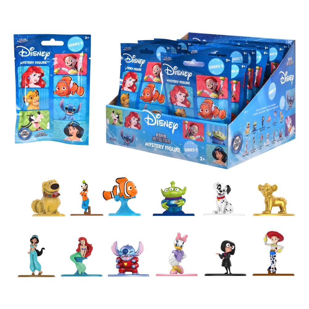 Disney Diecast Mini Figures Nano Metalfigs Display 4 cm Pack of 24