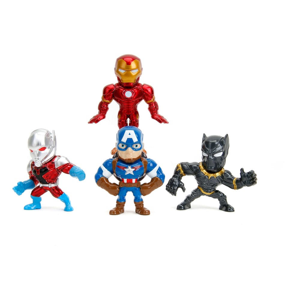 Avengers Diecast Mini Figures Nano Metalfigs 4 Pack 6 cm