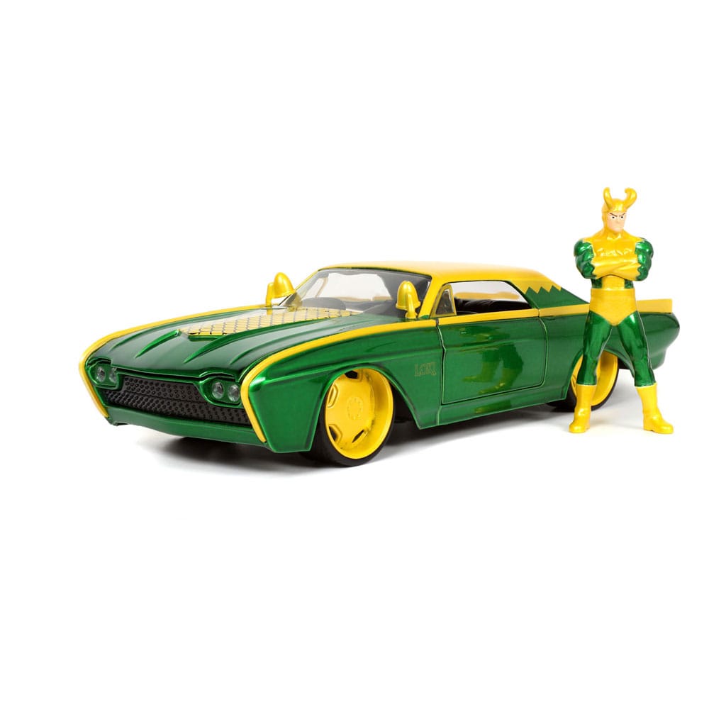 Marvel Loki Ford Thunderbird Diecast Model 124