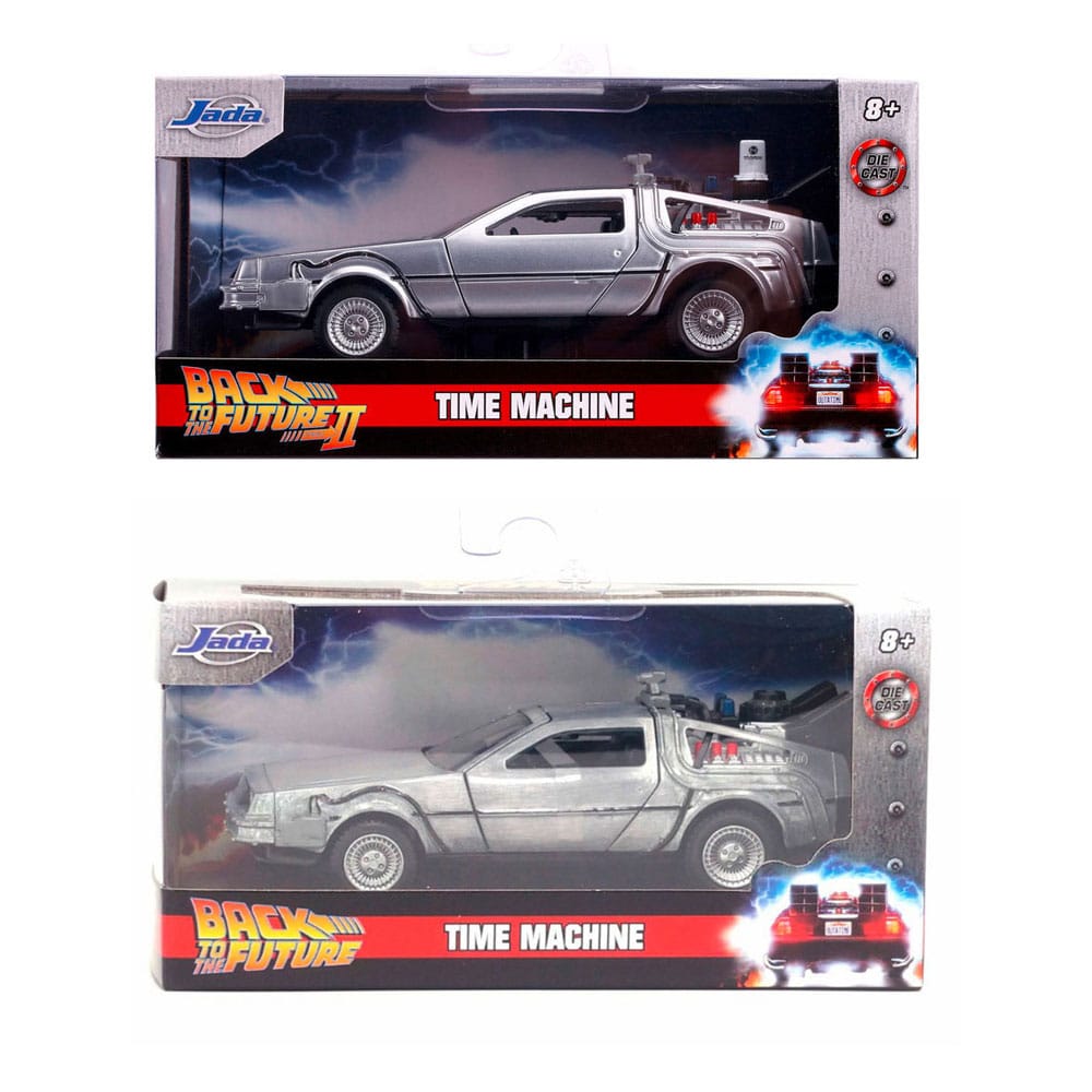 Back to the Future Time Machine Display Set Diecast Models 132 Pack of 6