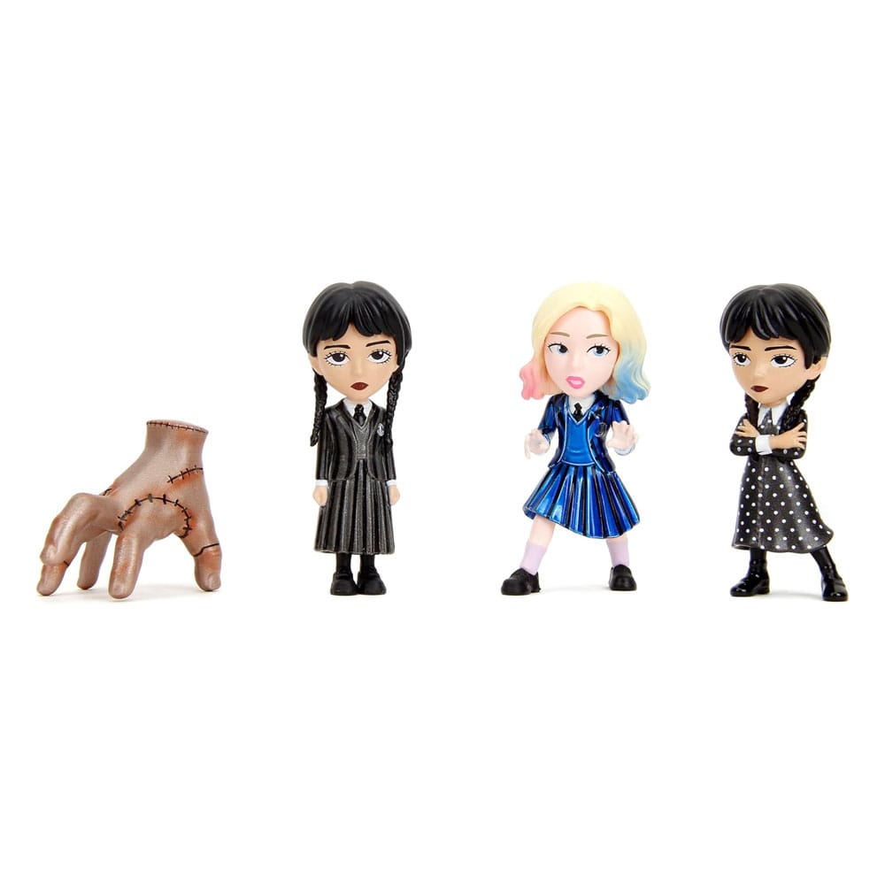 Wednesday Diecast Mini Figures 4 Pack Wave 1 Nano Metalfigs 4 cm
