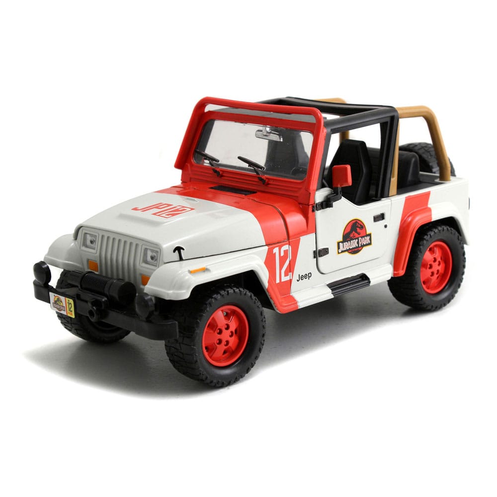 Jurassic World 1992 Jeep Wrangler Diecast Model 124