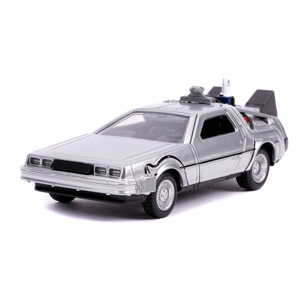 Back to the Future II DeLorean Time Machine Hollywood Rides Diecast Model 132