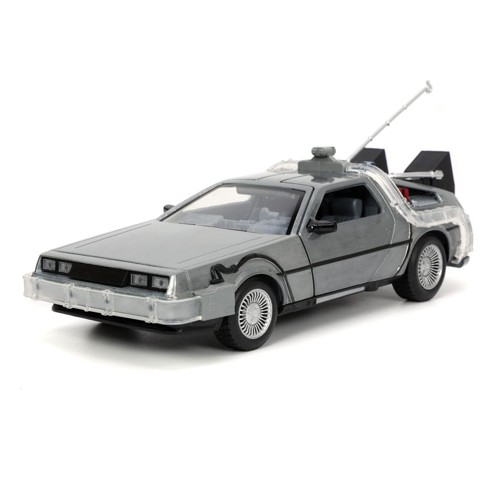 Back to the Future Time Machine Diecast Model 1 24 Hollywood Rides