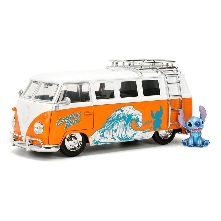 Lilo and Stitch Diecast Model 1 24 Scale 1961 VW Bus Stitch