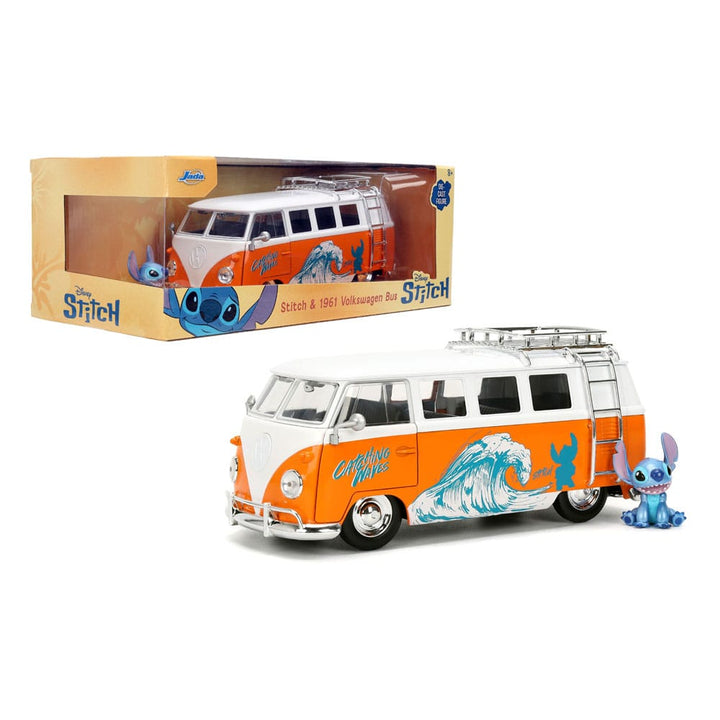 Lilo and Stitch Diecast Model 1 24 Scale 1961 VW Bus Stitch
