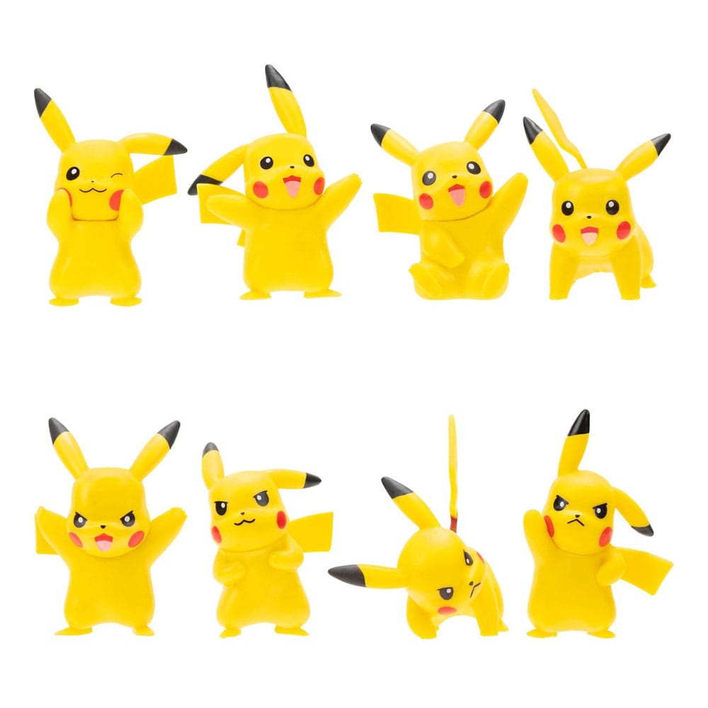 Pokemon Battle Feature Pikachu Vinyl Figures 8 Pack 5 cm