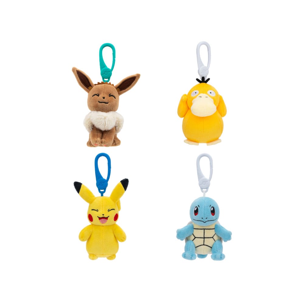 Pokemon Plush Figures and Clip On Assortment 10 cm 6 Pack