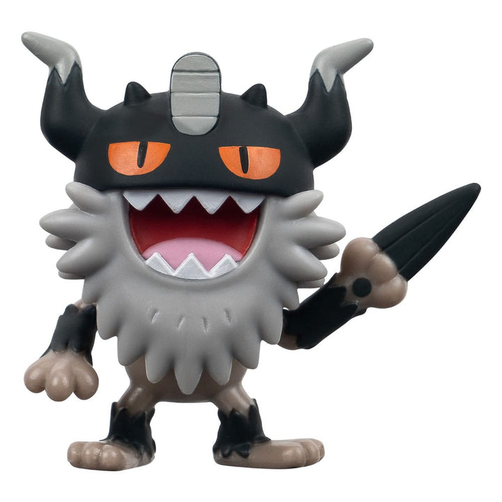 Pokémon Pikachu and Perrserker and Hawlucha 1.9" Scale Battle Figure Set (3-Pack)