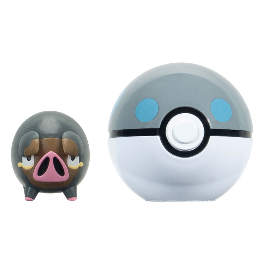 Pokemon Clip and Go Lechonk and Heavy Ball Pokeball Set