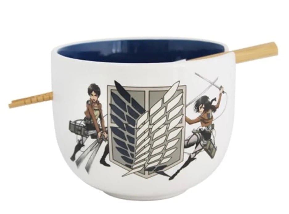 Attack on Titan Survey Corps Ramen Bowl with Chopsticks 414 ml