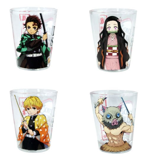 Demon Slayer Group Shot Glasses 4 Pack 59 ml