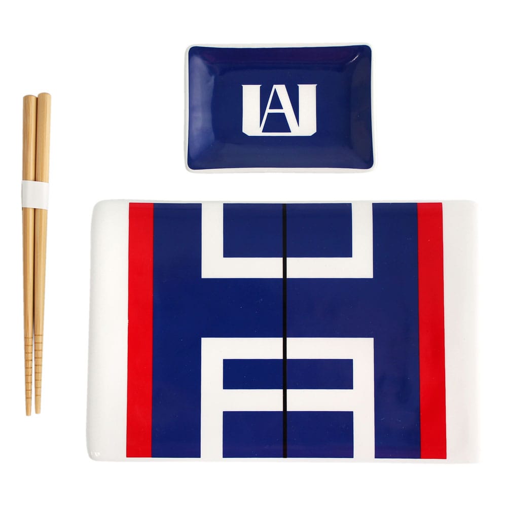 My Hero Academia UA Ceramic Sushi Set with Chopsticks