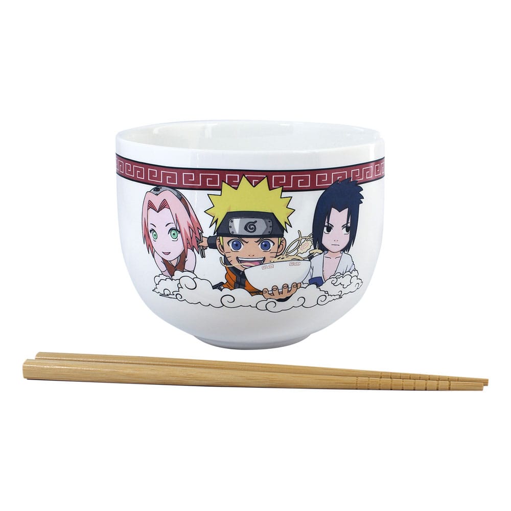 Naruto Shippuden Team Seven Ramen Bowl with Chopsticks 414 ml
