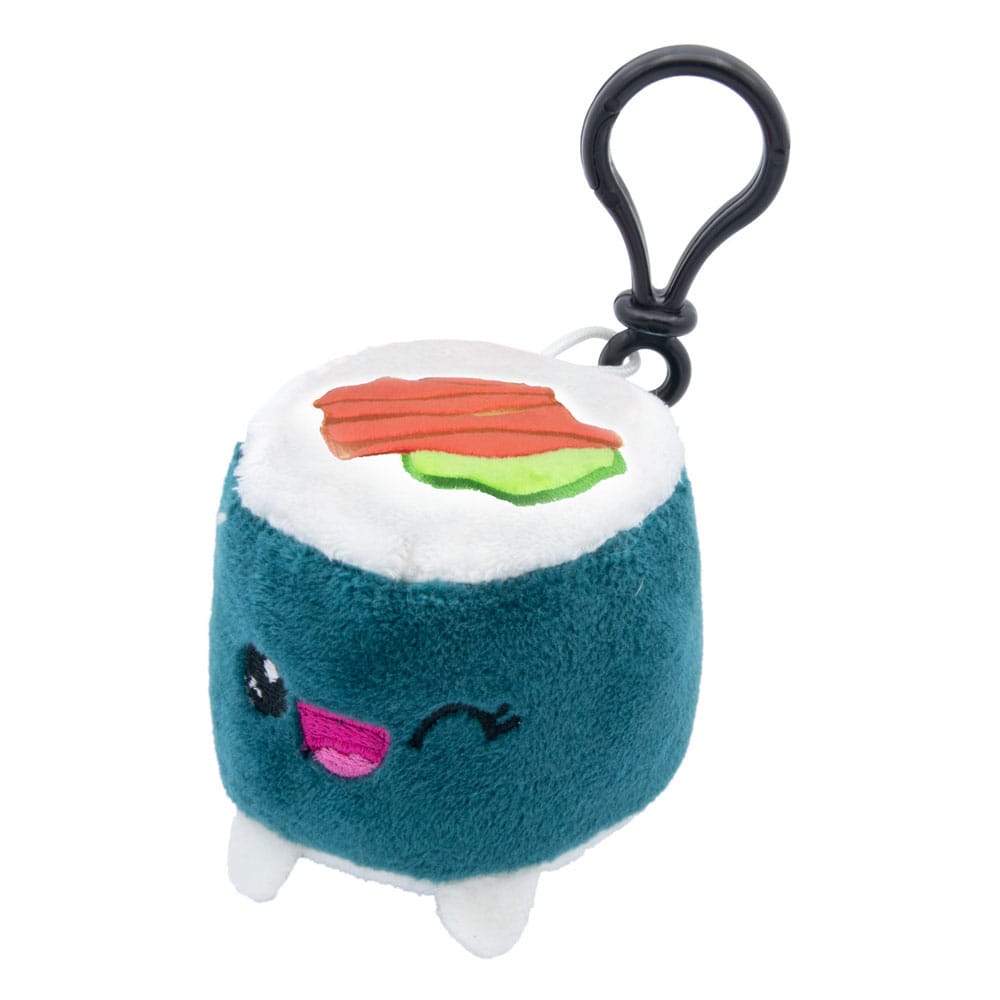 Plushi Maki Sushi with Salmon Plushi Plush Figure and Keychain 7 cm