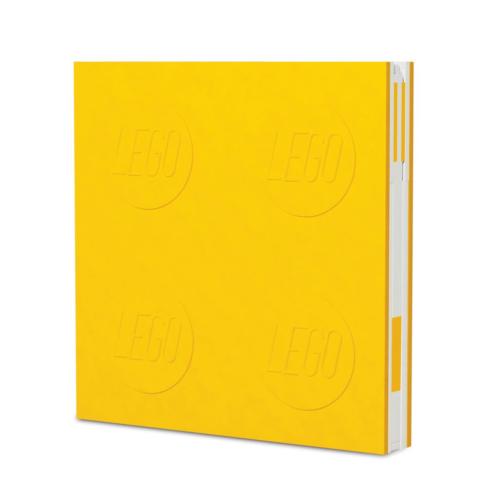 LEGO Yellow Notebook with Pen Stationery Set