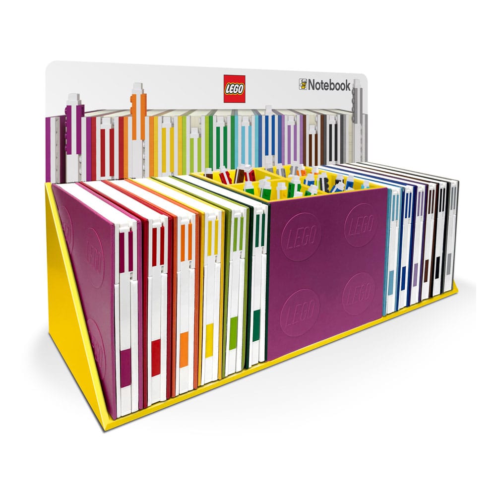 LEGO Gel Pens and Notebook Display Stand with Pen