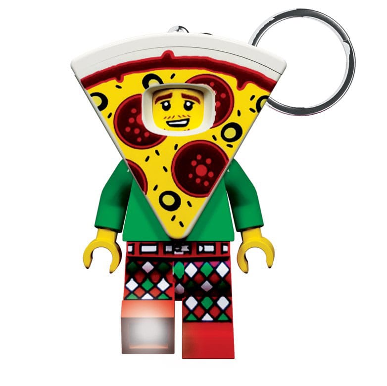 LEGO Pizza Light Up Keychain 8 cm