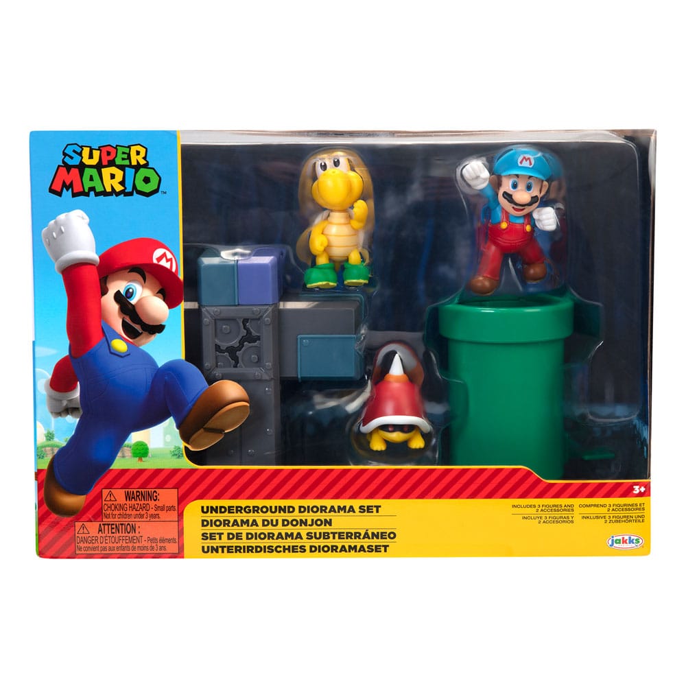 World of Nintendo Super Mario Underground Diorama Set Scene Pack