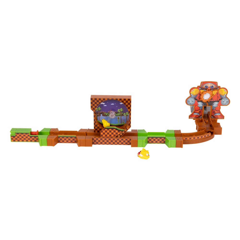 Sonic The Hedgehog Go Go Racers Mini Figure Playset Launching Ramps Deluxe Set