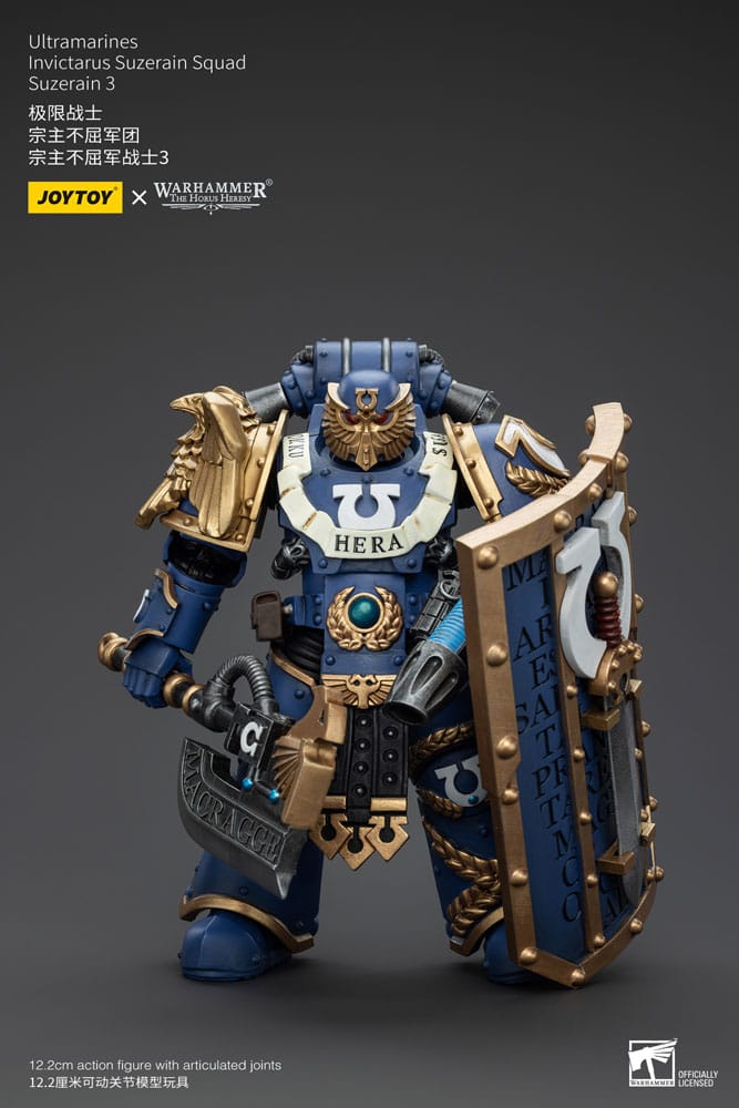 Warhammer Suzerain Three Ultramarines Invictarus Suzerain Squad The Horus Heresy Action Figure 12 cm