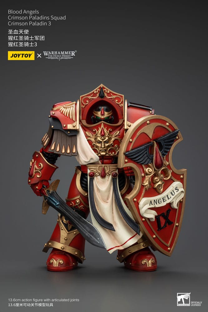 Warhammer Crimson Paladin Three Blood Angels Crimson Paladins Squad The Horus Heresy Action Figure 14 cm