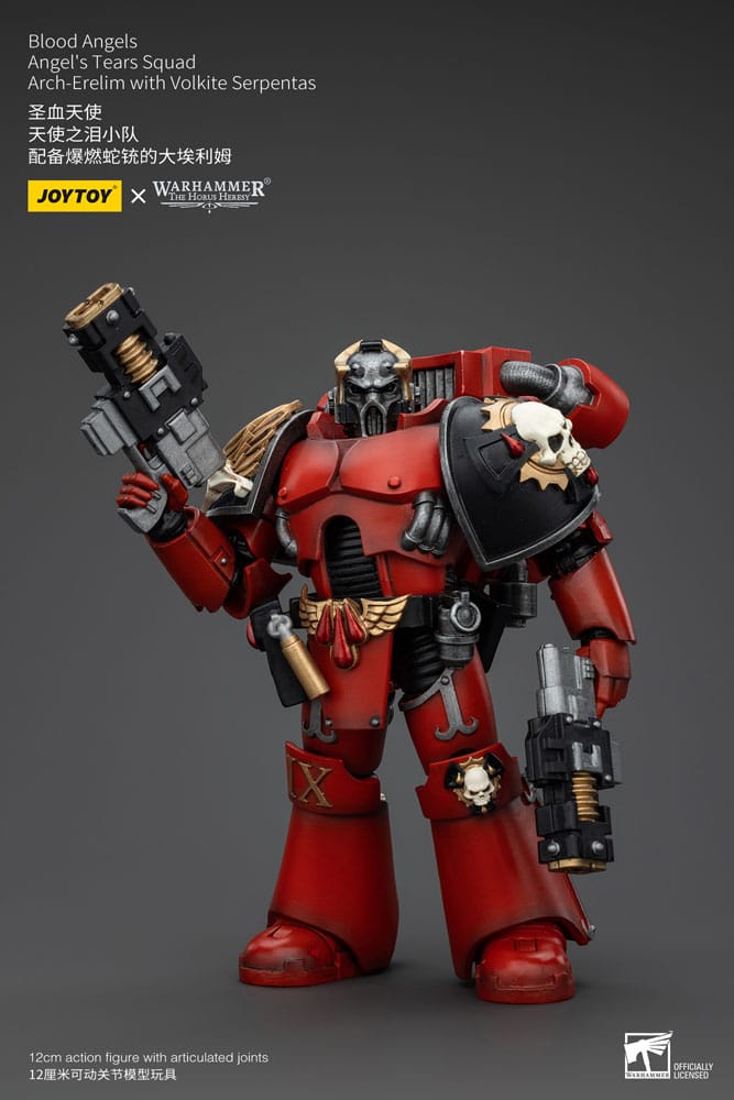 Warhammer Arch Erelim with Volkite Serpentas Blood Angels Angels Tears Squad The Horus Heresy Action Figure 12 cm