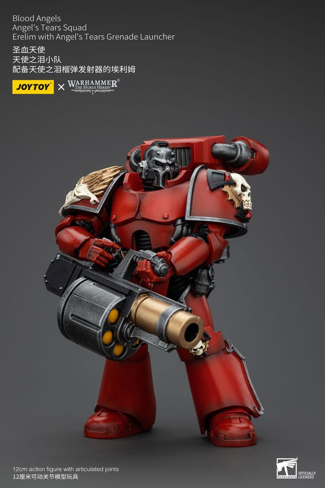 Warhammer Erelim with Angels Tears Grenade Launcher Blood Angels Angels Tears Squad The Horus Heresy Action Figure 12 cm