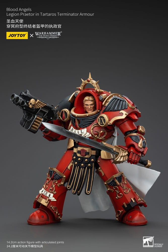 Warhammer Legion Praetor in Tartaros Terminator Armour Blood Angels The Horus Heresy Action Figure 14 cm
