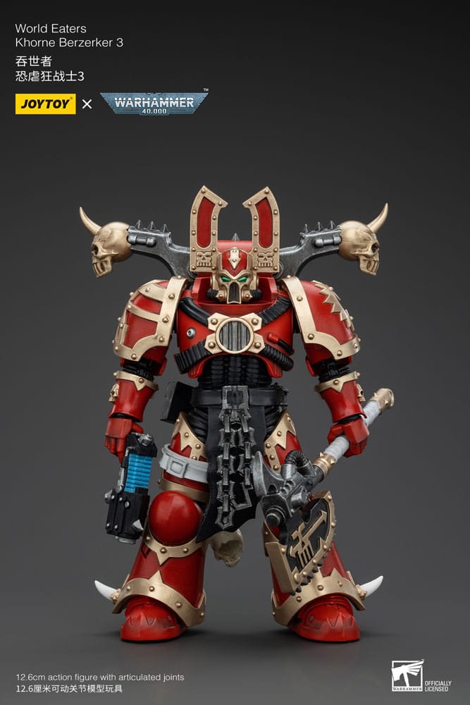 Warhammer Khorne Berzerker Three World Eaters Warhammer 40k Action Figure 13 cm