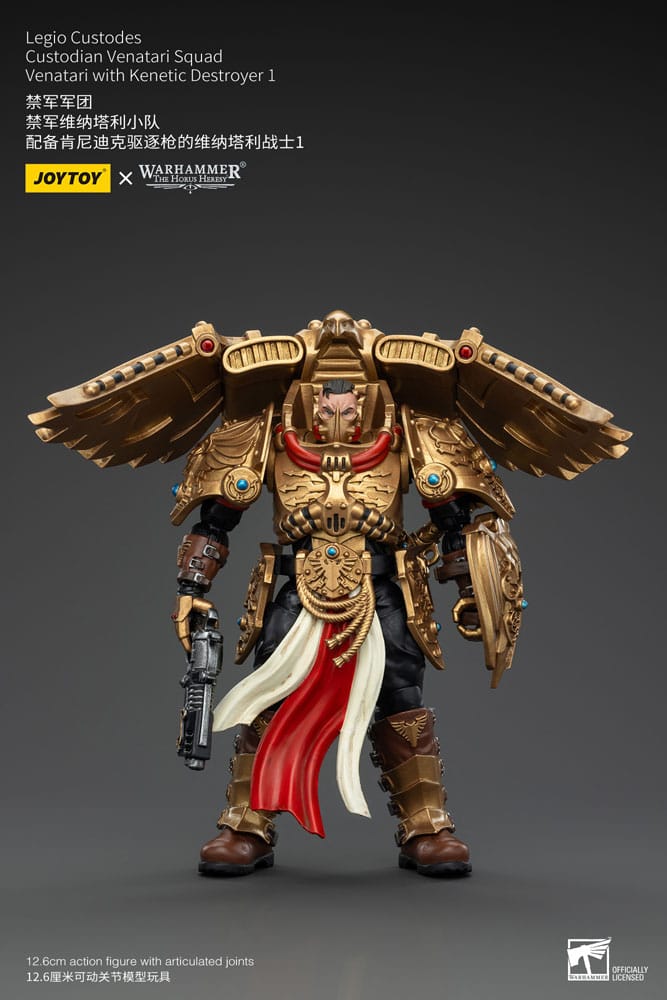 Warhammer Venatari with Kenetic Destroyer One Custodian Venatari Squad Legio Custodes The Horus Heresy Action Figure 13 cm