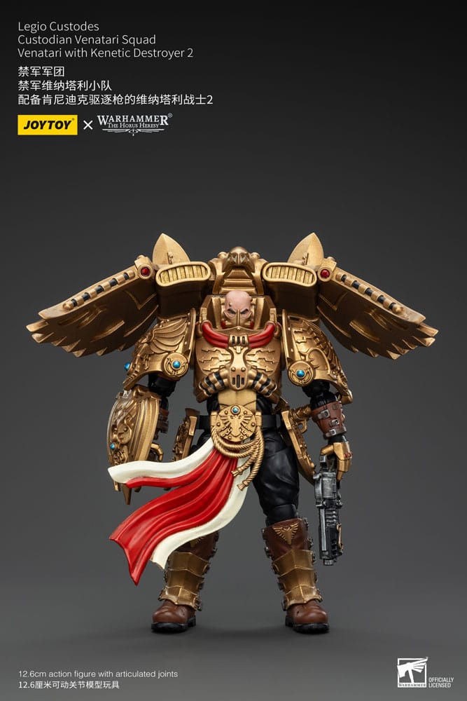 Warhammer Venatari with Kenetic Destroyer Two Custodian Venatari Squad Legio Custodes The Horus Heresy Action Figure 13 cm