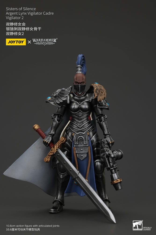 Warhammer Vigilator Two Sisters of Silence Argent Lynx The Horus Heresy Action Figure 19 cm