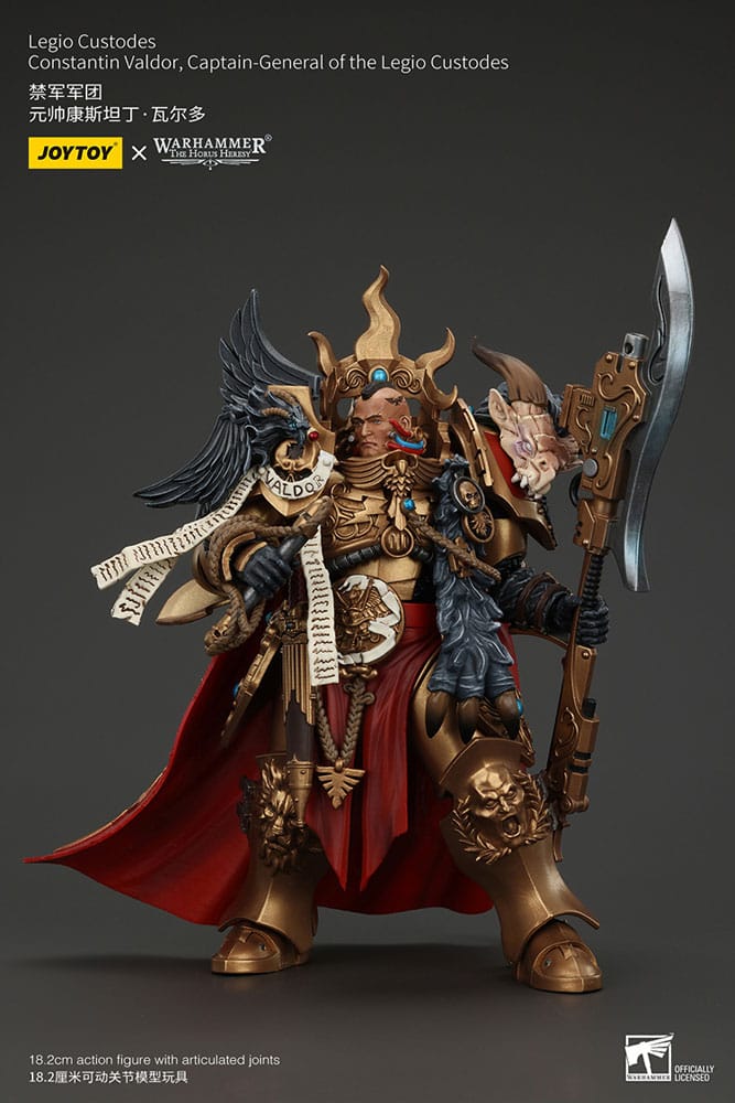 Warhammer Constantin Valdor Captain General Legio Custodes The Horus Heresy Action Figure 25 cm