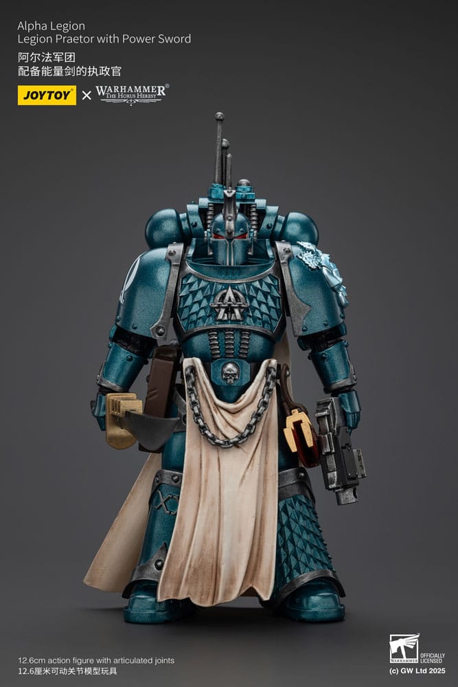Warhammer The Horus Heresy Alpha Legion Praetor with Power Sword Action Figure 20 cm