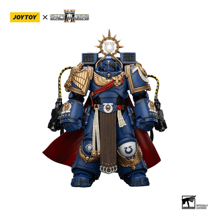 Warhammer 40k Ultramarines Marneus Calgar Chapter Master with MKX Gravis Armour and Gauntlets of Ultramar Action Figure