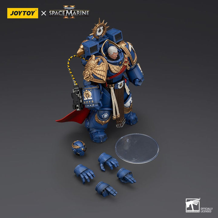 Warhammer 40k Ultramarines Marneus Calgar Chapter Master with MKX Gravis Armour and Gauntlets of Ultramar Action Figure