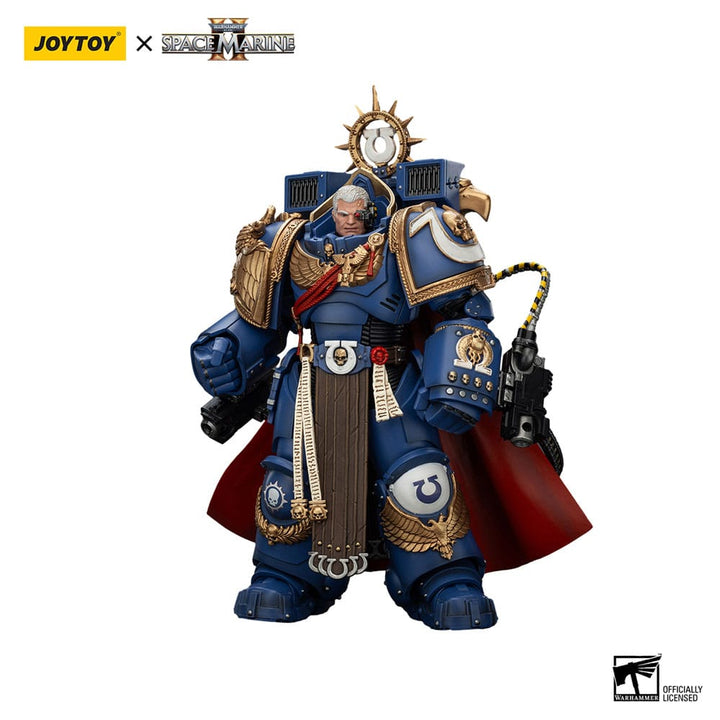 Warhammer 40k Ultramarines Marneus Calgar Chapter Master with MKX Gravis Armour and Gauntlets of Ultramar Action Figure